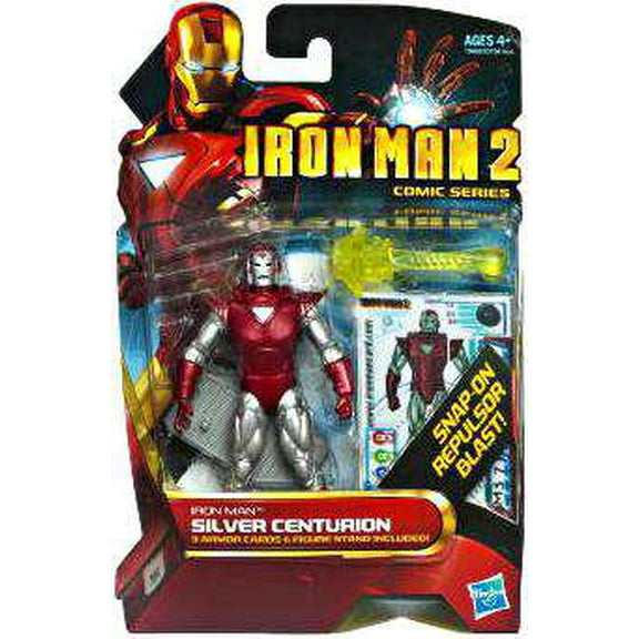 Iron Man 2 Comic Series Iron Man Silver Centurion 4 Action Figure #34