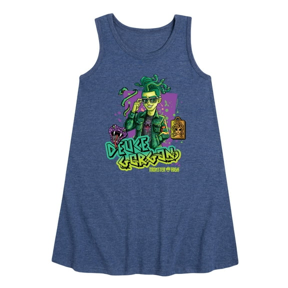 Monster High - Deuce Gorgon - Toddler and Youth Girls A-line Dress
