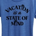 thumbnail image 3 of Instant Message - Vacation Is A State Of Mind - Women's Short Sleeve Graphic T-Shirt, 3 of 6