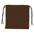 thumbnail image 3 of Blazing Needles Indoor 16" x 16" Twill Chair Cushion, Chocolate, 3 of 3