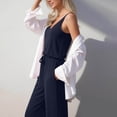 thumbnail image 4 of Diufon Womens Jumpsuits Summer Dressy Sleeveless Wide Leg Long Pants Rompers Casual Outfits with Pockets, 4 of 8
