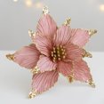 thumbnail image 3 of 1 corona de flores con purpurina para Navidad de 25 cm, adorno colgante para árbol de Navidad, para decoración de bodas, fiestas y el hogar, 3 of 5