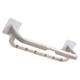 thumbnail image 1 of Cateissary Toallero montado en la pared Barra de almacenamiento de baño Soporte de baño plegable Accesorios de baño Blanco, 1 of 6