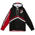 thumbnail image 2 of Men's Mitchell & Ness  Black Portland Trail Blazers Undeniable Full-Zip Windbreaker Jacket, 2 of 5