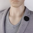 thumbnail image 3 of Hecha de La Solapa de Tela Hombres de Flores Broche de Flor Ojal Stick Pin, 3 of 9