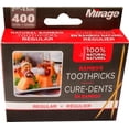 thumbnail image 1 of Mirage, 400-Pack Regular Toothpicks in Box - Convenient and Durable, 1 of 2