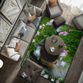 thumbnail image 4 of Dreamtimes Lightweight Soft Area Rugs Sheepdog On Flowers Floor Mat for Kids Playing Room Hardwood Floor Living Room 80 x 58 inch Nursery Rugs, 4 of 6