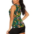 thumbnail image 3 of Bixox Women's Cute Tribal Leopards Printed Sleeveless Fitness Workout Running Quick-Dry Tank Top, 3 of 7