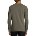 thumbnail image 2 of Hanes Men's and Big Men's X-Temp Lightweight Long Sleeve T-Shirt, Up To Size 3XL, 2 of 5