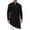Black, variant on ZZwxWA Men's Muslim Robe Set Arab Middle Robe Long Sleeve Standing Neck Pocket Button Casual Robe Sales