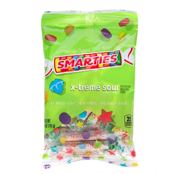 SMARTIES X-TREME SOUR 5 OZ BAG 0, Case Pack of 12