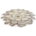 thumbnail image 3 of Floral Area Rugs Peony Flower Shape Area Rugs Non-Slip Rugs Floral Shaggy Carpet Bath Mat for Living Room Bedroom Dinning Room, Grey, 3.3'x3.3', 3 of 7
