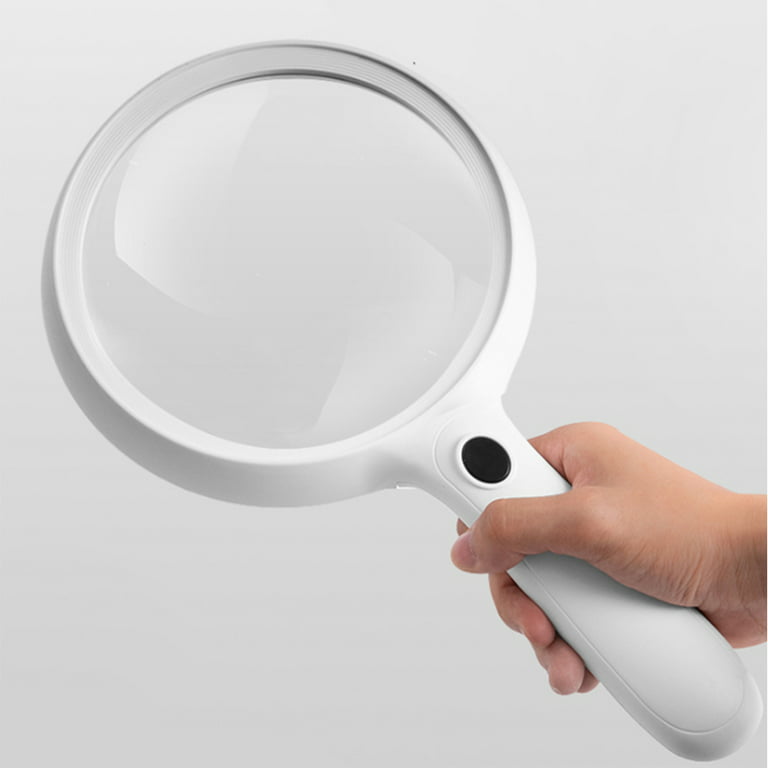 Large Magnifying Glass With Light (about ) Lens Handheld - Temu