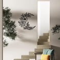 thumbnail image 6 of Line Drawing Flowers Metal Wall Art Decor Matte Style Wall Hanging Decor Silhouette Wall Art, 6 of 7