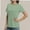 Light Green, variant on Women's Lightweight Soft T-Shirt - Crew Neck, Curved Hem, Comfortable & Lounge Top, Trendy Tee