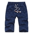 thumbnail image 2 of Enjoytime Casual Shorts for Men Printed Drawstring Elastic Waist Stretch Summer Shorts with Pockets, 2 of 8