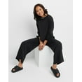 thumbnail image 5 of Hanes Originals Women's Soft Brushed Fleece Palazzo Pants, 28.5" Black 2XL, 5 of 5