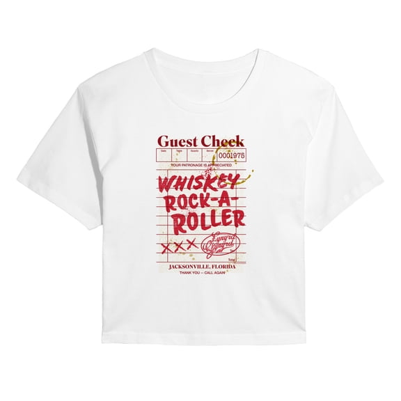 Lynyrd Skynyrd - Whiskey Rock-A-Roller - Juniors Cropped Graphic T-Shirt