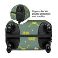 thumbnail image 4 of Easygdp Cute Yoga Frogs Print Elastic and Washable Suitcase Protective Cover with Hidden Zipper Fits 18-32 inch Luggage -Small, 4 of 9