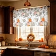 thumbnail image 7 of PYURTEP Fall Curtains, Pumpkin Maple Leaf Printed Short Curtain, Light‑Filtering Decorative Curtains for Kitchen Halloween Thanksgiving Decor, 7 of 7