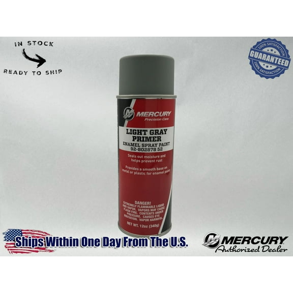 Mercury Genuine OEM Light Grey Primer Spray Paint 12 OZ 92-80287852