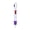 Purple, variant on VKLU 1Pc 4-in-1 Shuttle Pen with Carabiner Clip, Purple Grip Multi-color Ink Retractable Pen for Personal Journals, Nursing Accessories and Travel, Compact Design