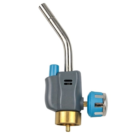 Heavy-Duty Trigger Start Gas Welding Torch Nozzle | Piezo Ignition Full-Metal Build | Compatible with MAPP/MAP-Propane/Propane | Professional Industrial Workshop Welding/Soldering/Brazing Tool