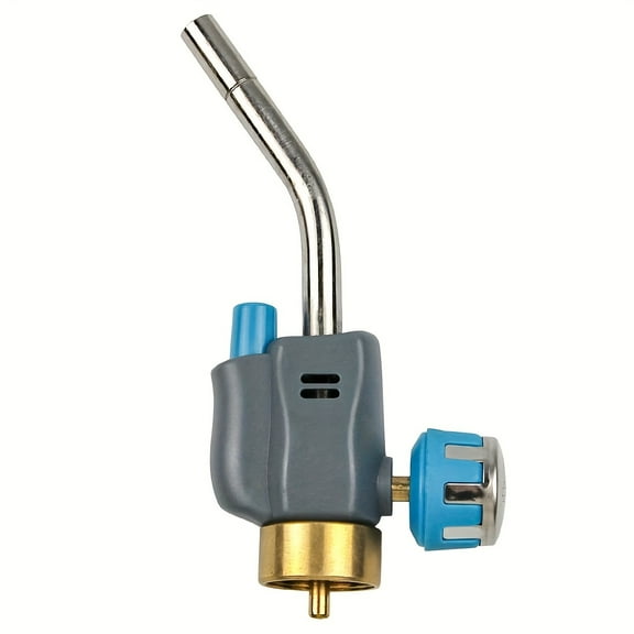 Heavy-Duty Trigger Start Gas Welding Torch Nozzle | Piezo Ignition Full-Metal Build | Compatible with MAPP/MAP-Propane/Propane | Professional Industrial Workshop Welding/Soldering/Brazing Tool