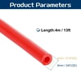 thumbnail image 2 of Uxcell 13 Ft(4M) Rubber Tubing, 3/16"(4mm) ID 5/16"(8mm) OD Sling Shot Natural Latex Rubber Tubing for Exercise Stretching Laboratory Home Hose, Red, 2 of 6