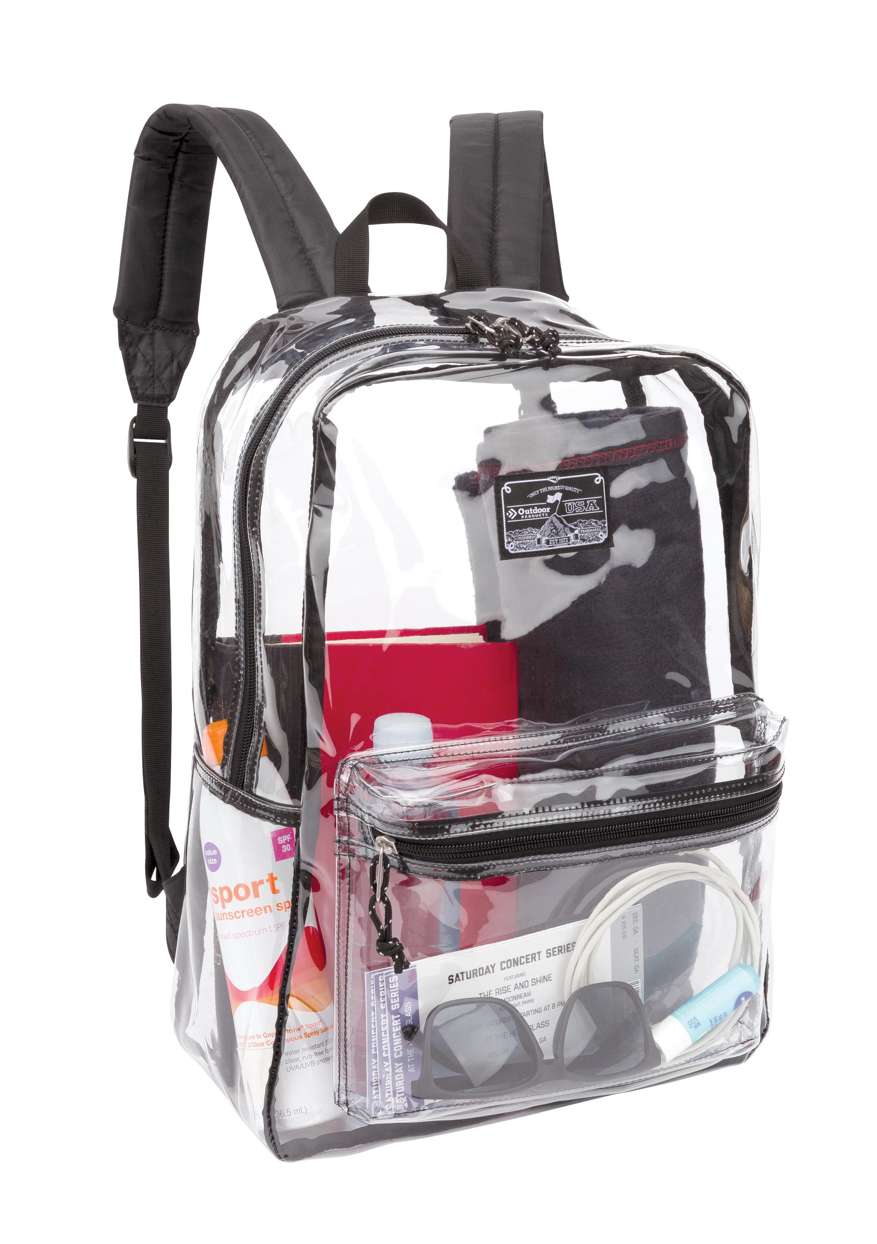 clear plastic backpack walmart