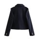 thumbnail image 2 of UNIZERA 2023 Autumn/Winter New Product Women's New Fashion Casual Gold Buckle Soft Polo Jacket Coat, 2 of 3