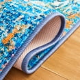 thumbnail image 6 of SAFAVIEH Bahia Linda Oriental Polyester Machine Washable Area Rug, Blue/Gold, 6'7" x 9', 6 of 12
