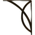 thumbnail image 4 of Ekena Millwork 2"W x 12"D x 15"H Miller Wrought Iron Bracket, (Triple center brace), Antiqued Bronze, 4 of 9