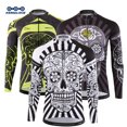 thumbnail image 2 of KEMALOCE 2023 Otoño Pro Maillot de Ciclismo de Manga Larga Calavera Retro Hombres Camisa de Ciclo de Manga Larga Ropa de Equipo Hombres Jersey de Bicicleta, 2 of 5