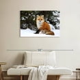 thumbnail image 2 of Elephant Stock Winter Red Fox Wall Art - Horizontal Canvas Wall Art - Living Room Wall Decor - Animal Canvas - Brown And Orange Decor - 36" x 24", 2 of 8