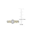 thumbnail image 3 of 1/3 Carat (Ctw G-H-I, I2-I3) Diamond Link Engagement Ring in 10K Yellow Gold for Women, 3 of 7