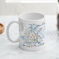 thumbnail image 3 of CafePress - Vienna Metro Map Mug - 11 oz Ceramic Mug - Novelty Coffee Tea Cup, 3 of 3