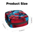 thumbnail image 2 of Cherry Sanitary Napkin Pouch: Small Bag for Period Supplies and Makeup Brushes, 2 of 6