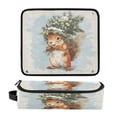 thumbnail image 3 of Curling Iron Storage Bag Hair Tools Travel Bag Heat Resistant and Portable Lovely Cute Squirrel, 3 of 8