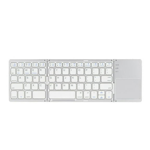Foldable Bluetooth Keyboard Portable Mini BT Wireless Keyboard With Touchpad For Android Windows PC Tablet on Clearance