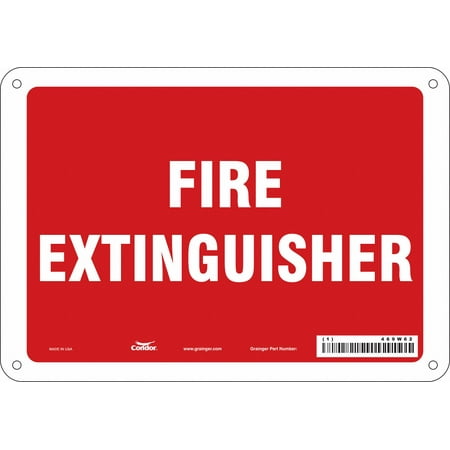 

Condor Safety Sign 7 in x 10 in Polyethylene 469W62 469W62 ZO-G5550358