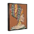 thumbnail image 3 of Stupell Industries African Flair Earthy Portrait Graphic Art Jet Black Floating Framed Canvas Print Wall Art, Design by Anne Tavoletti, 3 of 6