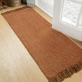 thumbnail image 3 of SUNDEREY 2'x5' Washable Runner Rug,2x5ft Bohemian Hallway Runner, Cotton Woven Reversible Entryway Rug, Modern Stain Resistant Boho Rug Low-Pile Throw Rug for ‎Dining Room Office,Red, 3 of 7