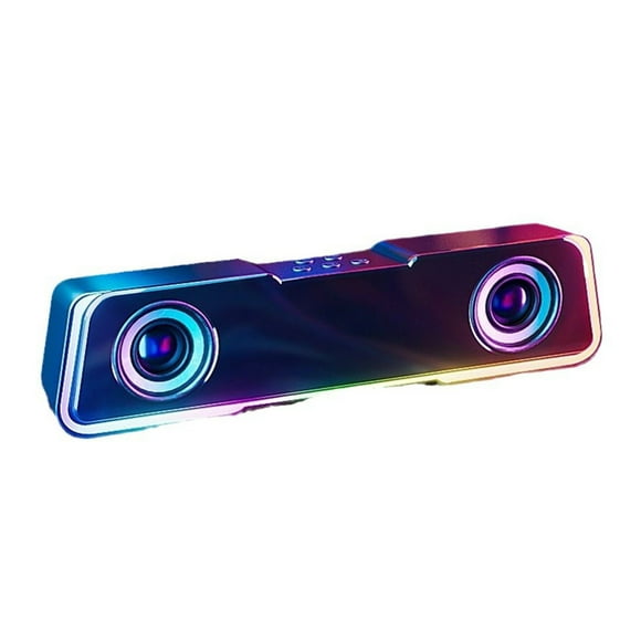 Sound Bars for Tv,Sound Bars for Tv with Subwoofer Colorful Sound Bluetooth 5.3 Subwoofer High Power Home Video Desktop Wireless Strip Long Speaker Speaker Sound Bar Tv Karaoke Sound