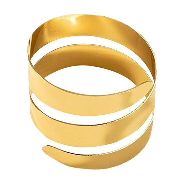 Brazalete de Muñeca, Pulsera Abierta, Dijes de Moda, Brazalete Asimétrico, Pulsera, Brazalete para Boda, Regalos de Cumpleaños Del Día de San Valentín Estilo D Oro