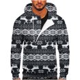 thumbnail image 1 of Sudadera Para Hombre Sudaderas Con Capucha de Moda Sudadera Con Cremallera Casual Estampado de Navidad Deportes Fitness Pullover Media Cremallera Odeerbi ODB179853, 1 of 5