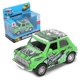 thumbnail image 1 of 1:36 Mini Car Model Graffiti Pull Back Car Sound Light Battery Vehicles Child GiftGreen, 1 of 3