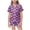 Gsleepwear255-Purple, variant on UAYOTSE Kids Home‑Wear Satin Pajama Outfit, Girls Button‑Up Collar Short‑Sleeve Top with Coordinating Shorts, Comfort‑Oriented Nightwear Set Size 8-9 Years