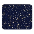 thumbnail image 1 of SIDONKU Starburst Gold Stars on Dark Blue Graphic Flying Sparkles Golden Twinkle Confetti Falling Down Pattern Mousepad Mouse Pad Mouse Mat 9x10 inch, 1 of 1