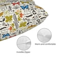 thumbnail image 3 of Pofeuu Insects And Medicinal Herbs Print Polyester Microfiber Plush Pillowcases, Super Soft and Cozy Pillow Case Covers with Envelop Closure（Pillow core not included）-16"x24", 3 of 6